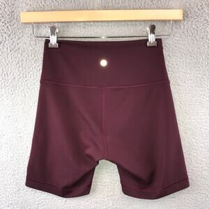 lululemon athletica Burgundy Bike Shorts